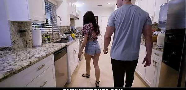  After Losing His Job Due To Quarantine Guy Moves Home And Fucks His Stepsister